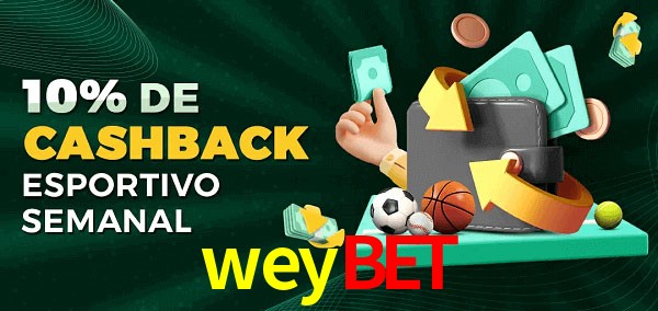 10% de bônus de cashback na weybet